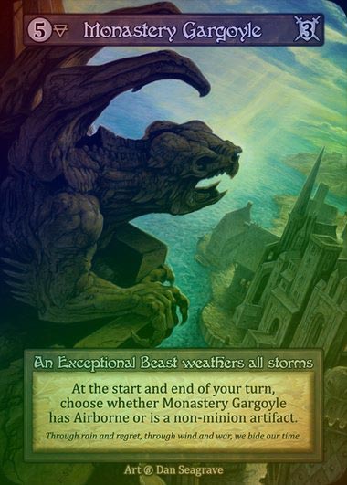 【FOIL】[Earth] Monastery Gargoyle [beta-Exceptional]
